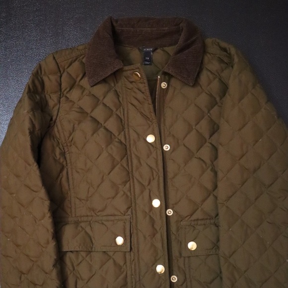 JCREW Quilted Barn Jacket (Green) - Picture 3 of 3